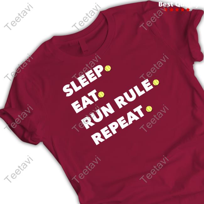 Soonerscoop Store Sleep. Eat. Run Rule. Repeat T-Shirt